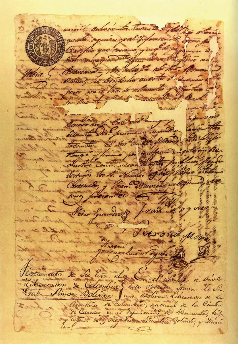 Testamento de Simón Bolívar