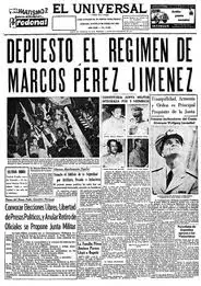 Derrocado Marcos Pérez Jiménez